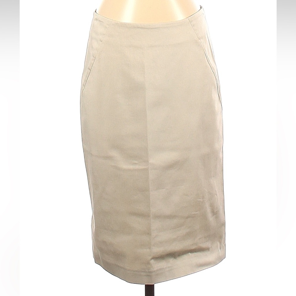 Theory Beige Pencil Skirt
